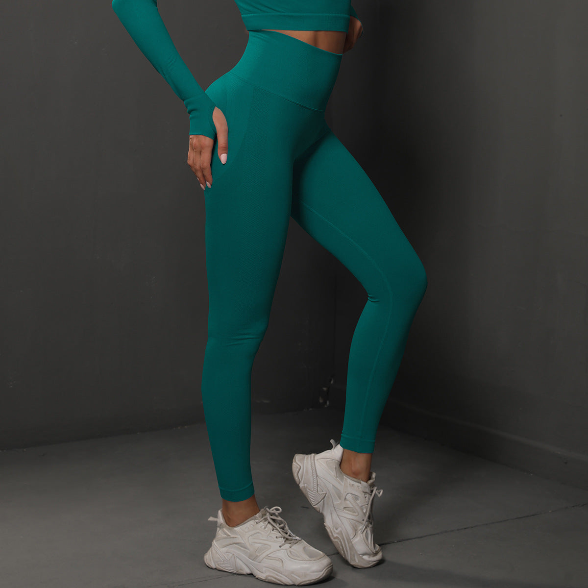 High-Waisted Elastic Training Pants for Spinning  and Running